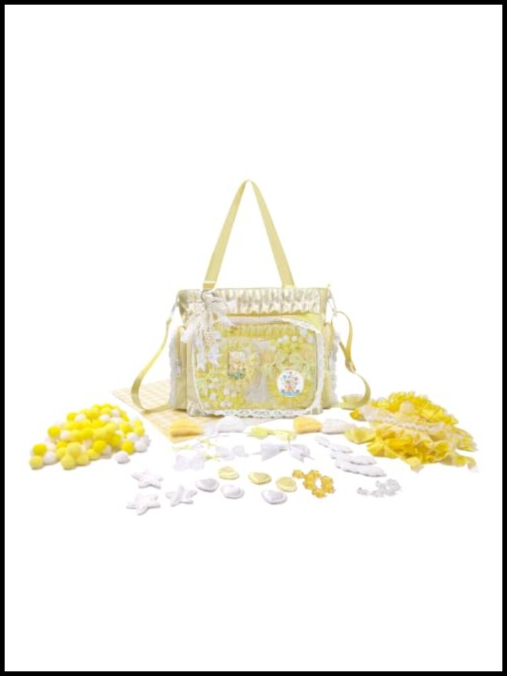 DIY Clear Ita Crossbody Bag with Insert and Accessories, Anime Kawaii Shoulder
